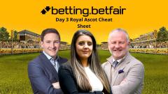 Betfair racing cheat for Royal Ascot day 3